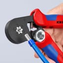 KNIPEX Self-Adjusting Crimping Pliers for Wire Ferrules with Lateral Access with Multi-Component Handles 180 mm, 97 53 14 - 5