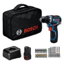 Bosch Professional perceuse-visseuse 12V sans-fil GSR 12V-32 (Advanced KickBack Control, moteur sans charbons, avec batterie 2,0 Ah, GAL 12V-20, accessoires, calage P&C, sac à outil) - 1