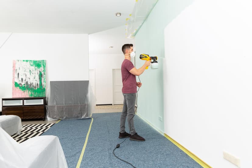 WAGNER Système de Peinture par pulvérisation W 590 FLEXiO pour peintures murales, Vernis & lasures à l'intérieur & à l'extérieur, 15 m²-6 Min, réservoir 1300 ml/800 ML, 630 W - 4