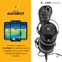 KORE Aviation P1 General Aviation Headset for Pilots | Mono, 24 db Passive Noise Reduction Rating, Noise Canceling Microphone, Acoustic Foam Ear Cups, AUX Port for MP3 Music Input with GA Dual Plugs - 4