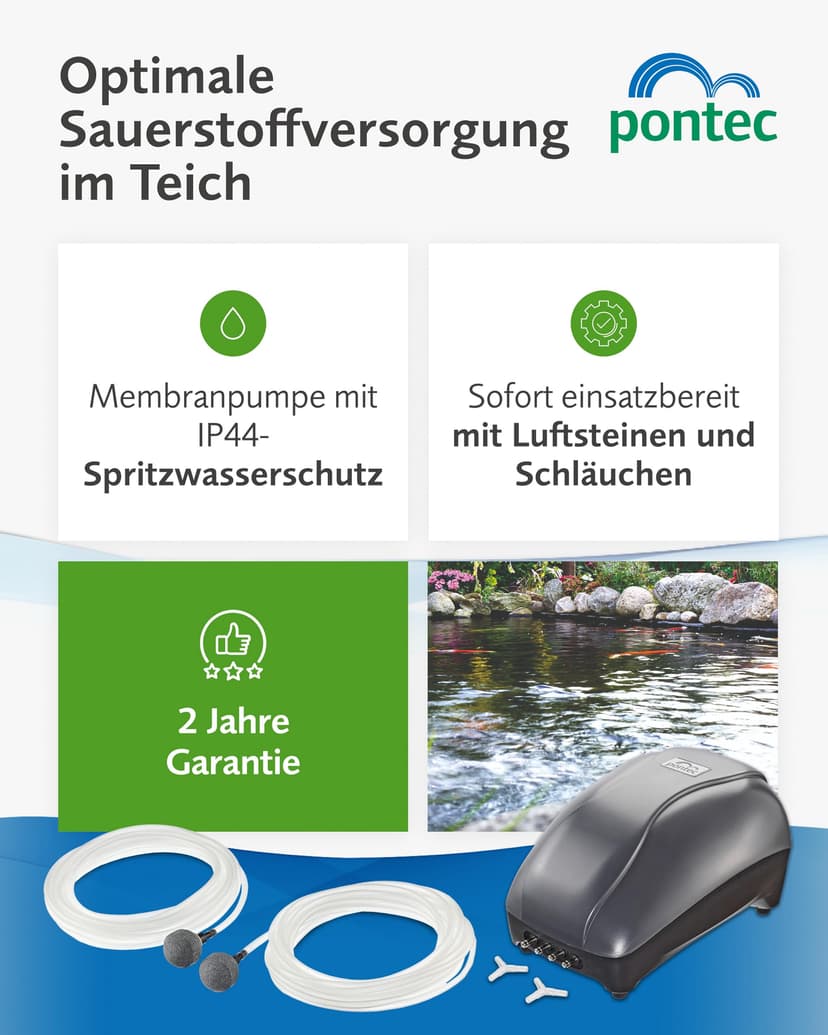 Pontec Pondo Air Aerator Set 900 57516 Pond - 2