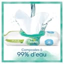 Pampers Harmonie Aqua Wet Wipes - 15 Packs of 48 Wipes, Restores Skin's Natural pH Value, Light Lotion with 99% Water - 5