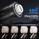 Godox SK400II-V 400W Professionale Flash de Studio 5600 ± 200 K 2.4G Système X sans Fil avec Lampe de modélisation LED 40 Niveaux de Flash pour la Photographie de Studio, la Photographie publicitaire - 2