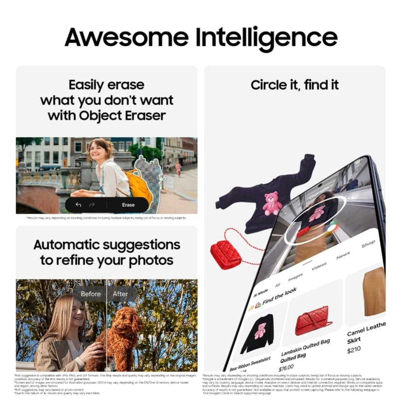 Samsung Galaxy A37 5G (Awesome Lavender, 8 Go de RAM, 256 Go de stockage), IA agentique, triple caméra avec vidéo de nightographie, autonomie de 2 jours, mises à niveau du système d'exploitation 6 - 7