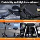 WSDCAM Wireless Bike Alarm with Remote, Rechargeable Bicycle Alarm System Anti Theft, IP65 Waterproof, 113dB Loud Bike Alarms for E-Bikes, Motorcycles, Scooter, Outdoor Riding and Cycling Safety - 9