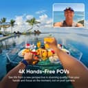 Insta360 GO 3S 64GB Arctic White - 4K Tiny Portable Vlogging Camera, Hands-Free POVs, Mount Anywhere, Stabilization, 140 Min Battery Life, 10m Waterproof, AI Editing, For Vlog, Travel, Outdoor - 3
