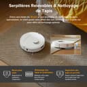 roborock QV 35A Set Aspirateur Robot Laveur, 8000Pa HyperForce, Station Multifonctionnelle, Serpillière Rotative 200 TR/Min & Relevable 10mm, Anti-enchevêtrement, Évitement d'obstacles, Cartographie - 8