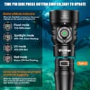 Wurkkos DL08 Underwater Diving Lamp, 3600 Lumens, Range of 274 Metres, Red Light and UV Diving Light, Gradual Dimming, IPX8 CRI 90, for Underwater Photography - 5