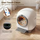 Devoko litiere Chat autonettoyante Automatique, 90L Bac à Litter Automatic Amélioré, bac litiere pour Chat XXL au Design Adorable.Anti-Odeur Longue durée contrôle APP et capteurs de sécurité Inclus - 7