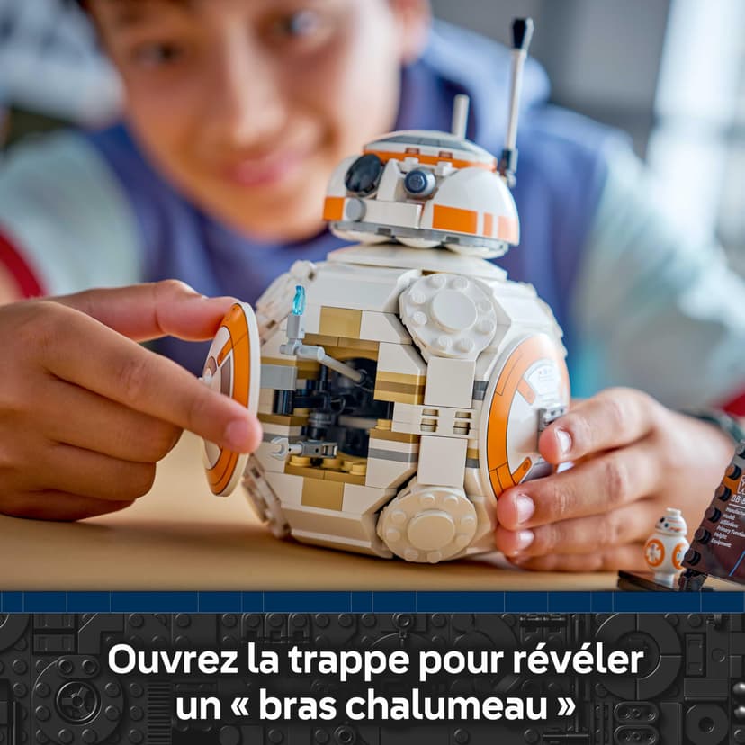 LEGO Star Wars 75452 Droïde Astromécano BB-8 - Maquette de Figurine de Droïde - Jouet de Construction avec Tête Pivotante & Roue - Décoration de Chambre - Cadeau pour Garçon, Fille & Fans dès 10 Ans - 4