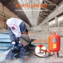 VEVOR Mobile Sand Blasting Machine 75.7L Sandblasting System 8ft Work Hose Sandblaster 60-110PSI Working Pressure Ideal for Removing Rust, Paint, Stains and Polishing Large Areas - 6