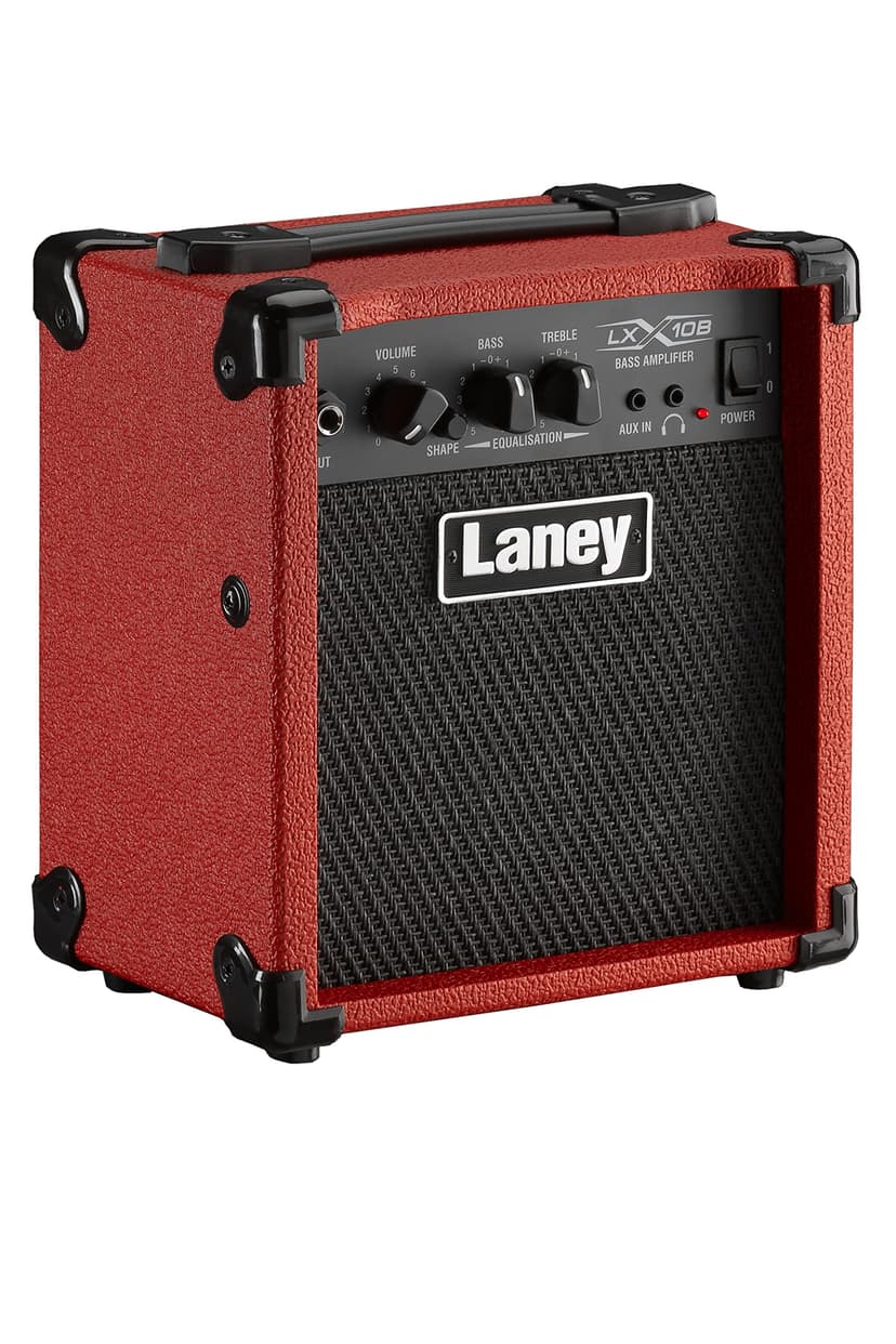 Laney LX10B LX Series - Bass Guitar Amp - 10 Watt - Red, LX10B-RED - 4