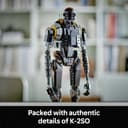 LEGO Star Wars 75434 K-2SO Security Droid Figure - Posable Play & Display Building Toy - Collectible Model Kit incl. an Information Plaque - Gift for Boys, Girls & Adult Andor Fans - 3