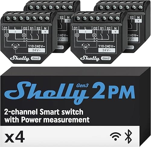 Shelly 2PM Gen3 - Interrupteur volet roulant connecté Wi-…