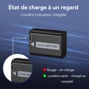 ENEGON NP-FW50 batterie rechargeable 2 Pack 1500mAh avec câble de Charge USB-C 2 en 1 pour Sony ZV-E10, A6000, A6500, A6300, A6400, A7, A7II, A7RII, A7SII, A7S, A7R, A55, A5100,A5000, A3000, A55, RX10 - 6