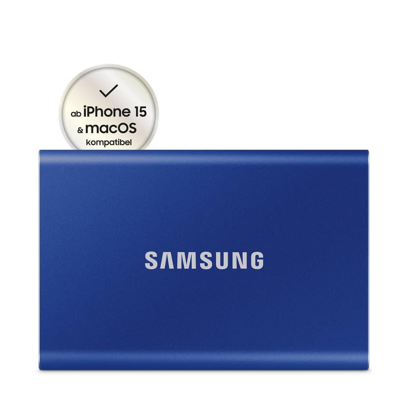 Samsung T7 Portable SSD - 1 TB - USB 3.2 Gen.2 External SSD Indigo Blue (MU-PC1T0H/WW) - 2