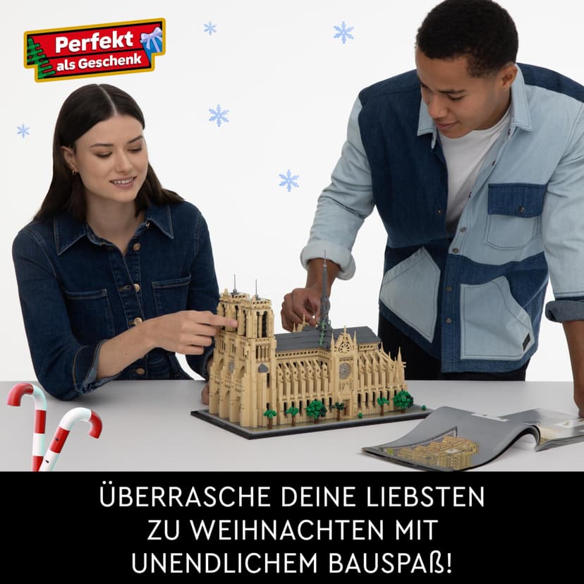 LEGO Architecture Notre-Dame de Paris Set, Model Kit for Adults to Build, Home or Office Décor, Collectible Gift for History-Loving Men, Women, Him or Her 21061 - 7