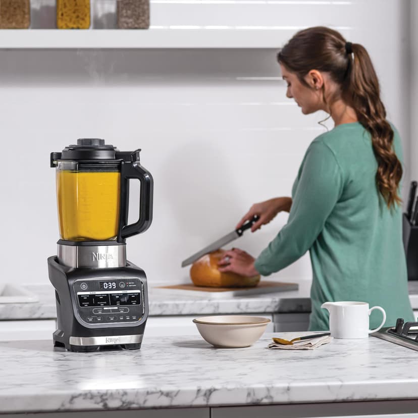 Ninja Foodi Blender Chauffant, 1000W, Capacité 1,7L, 10 Programmes Automatiques, Soupe, Velouté, Compote, Confiture, Smoothie, Brosse et Programme de Nettoyage, Noir HB150EU - 4