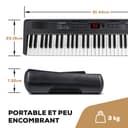 Alesis Melody 61 Keyboard Piano for Beginners with 61 Keys, Speakers, Tablet/Sheet Music Stand, 300 Sounds and Music Lessons - 8