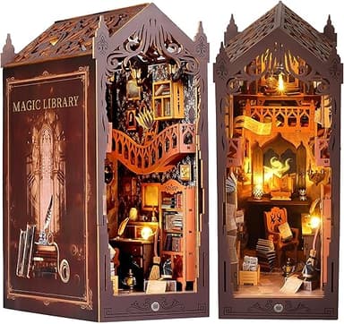 CSYY Book Nook Kit, DIY Maison de Poupée Miniature Kit de…