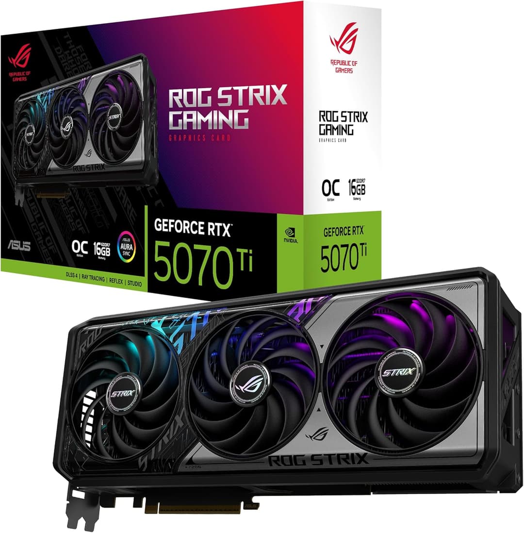 ASUS GeForce RTX 5070 Ti ROG Strix (16GB GDDR7/PCI Express 5.0/2482MHz/28000MHz)