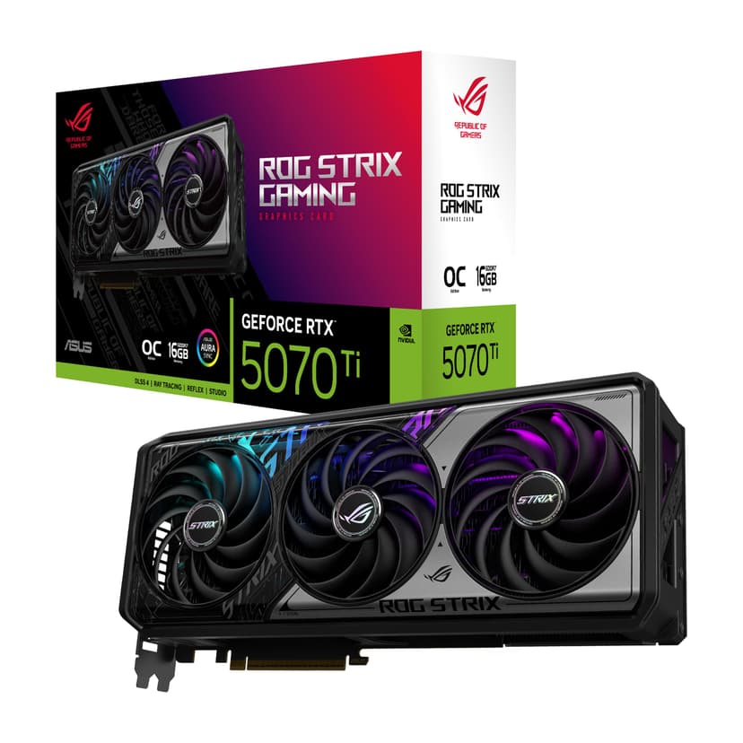 ASUS GeForce RTX 5070 Ti ROG Strix (16GB GDDR7/PCI Express 5.0/2482MHz/28000MHz) - 1