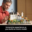 LEGO Architecture Neuschwanstein Castle - DIY Display Model Kit for Adults - incl. Towers, Courtyards & a Detailed Interior - History Gift for Fans - 21063 - 3