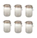 Le Parfait Super deluxe mason jar, French glass, 750 ml, 6 pieces - 2