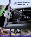 ISEYOU Car Phone Holder Wireless Charger, 15W Fast Charging Auto Clamping Wireless Car Charge, 360° Rotation Air Vent Mount With Electric Sensor Compatible For iPhone 16 15 14 Pro Max, Samsung Galaxy - 4