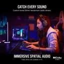 Corsair HS80 RGB Wireless Casque Gaming Premium avec Dolby Atmos Audio (Faible Latence, Microphone Omnidirectionnel, sans Fil Jusqu'à 18 Mètres, 20 Heures d'autonomie, Compatibilité PS5/PS4) Carbone - 4