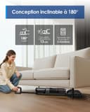 Tineco Floor One i6 Stretch Aspirateur Laveur sans Fil, Aspirateur Sec et Humide, Aspiration Puissante 20 kPa, portée à Plat 180°, Nettoyage Deux Bords, 40 Min d'autonomie, séchage 5 Min 85°C - 5