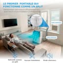 MIDEA Climatiseur PortaSplit Mobile Silencieux 4-in-1| 12000 BTU | Chauffage et Climatisation Portable Prêt à Poser 3,5kW- Clim Mobile avec rafraîchisseur, déshumidificateur, chauffage,ventilateur - 2