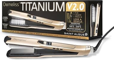 Demeliss - Lisseur Vapeur Titanium V2.0 - Plaques Flottan…