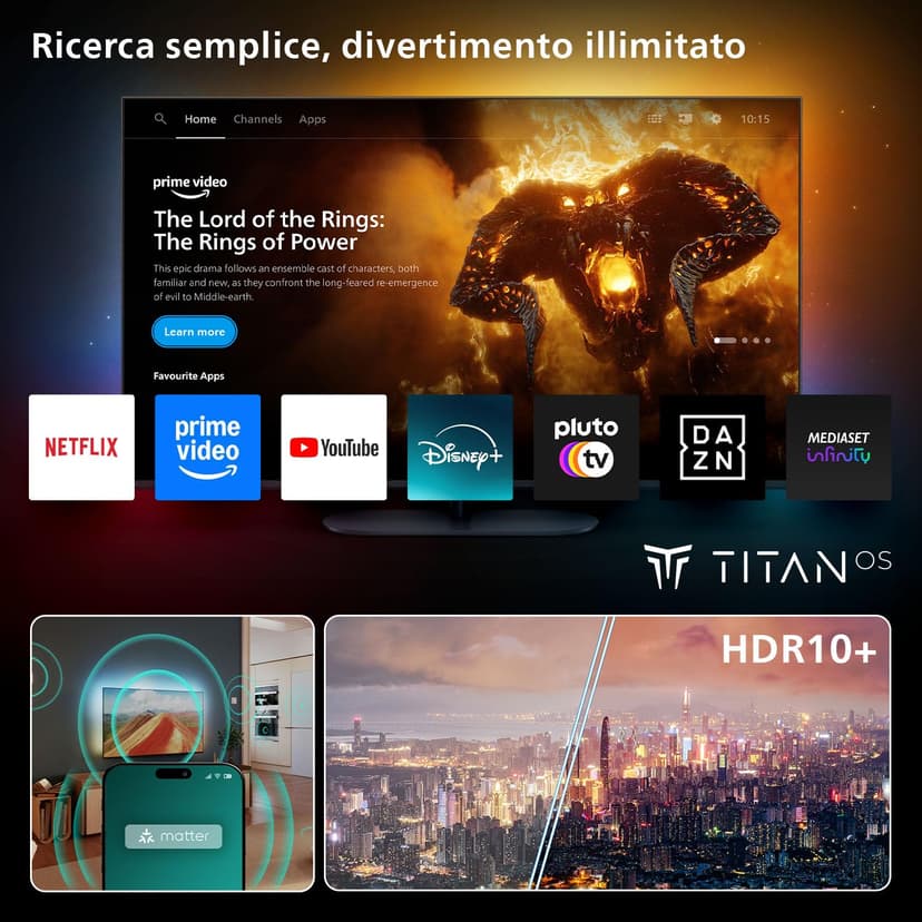 Smart TV Philips 43PUS8010/12 43" 4K Ultra HD LED HDR - 6