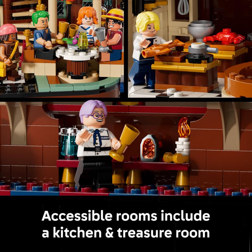 LEGO ONE PIECE The Baratie Floating Restaurant Building Set for Adults - Display Model with Detailed Interior plus 10 Minifigures incl. Luffy, Nami & Sanji - Anime Gift for Fans - 75640 - 4