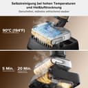 roborock F25 Wet Dry Vacuum Cleaner, Cordless Vacuum Mop All in One with 20000Pa, 194°F Hot Air Flash Drying & Hot Water Self Cleaning, Zero-Tangle Wet Mop Cleaner for Hard Floor, 180° Lie Flat - 4