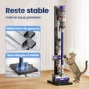 pickpiff Support pour aspirateur Dyson sur pied, compatible V15 V12 V11 V10 V8 V7 V6 / DC58 DC59 DC62 DC74 – rangement pour accessoires, gain de place, installation facile - 4