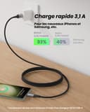 INIU Cavo USB Type-C, Cavo USB [2m] 3,1A QC 3,0 Tipo C Cavo Type C Rapida, Lega Intrecciato in Nylon Cavo USB Type C compatibili con iPhone 17 16 Pro Max, Samsung S25 24 Ultra, Xiaomi iPad ECC. - 2