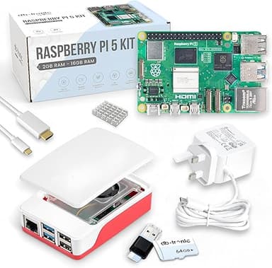 db-tronic Raspberry Pi 5 4 Go Starter Kit | Édition 64 Go…