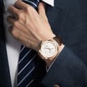 RORIOS Minimalist Wristwatch for Men Analogue Quartz Wrist Watch Date Calendar Luminous Watch Casual Stainless Steel Watch with Leather Strap - 6