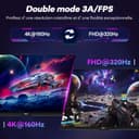 HKC G27M7Pro 27" Mini LED IPS Gaming Screen, UHD 160Hz/FHD 320Hz, 1ms DIC,HDR1400,98% DCI-P3,Adaptive Sync,USB-C 90W,2×HDMI 2.1,DP 1.4,Height Adjustable Bracket,VESA 100×100 - 3