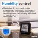 Shelly H&T Gen3 Black | Wi-Fi Smart Temperature & Humidity Sensor | Remote Control & Monitoring | Smart Scenes | Notification Alerts | Free Data Storage Export | No Hub Required | Alexa & Google Home - 6