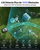 ANTHBOT M9 Robot Tondeuse sans Fil, NetRTK, 4G, 5000 mAh, Recommandé 1000 m², Maximum 1200 m², Pente de 24° (45%), Prend en Charge 2RTK Conçu pour Les Jardins Avant et Arrière - 7