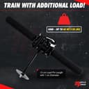MuscleForge Wrist Roller Forearm Trainer up to 60KG load for Grip and Forearm Strength, Wrist Strengthener for Strong and Muscular Forearms - Supports 25/50mm Plates - 5