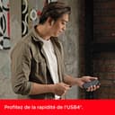 SANDISK Extreme PRO disque SSD Externe avec USB4, 2 To (jusqu’à 3800 Mo/s en lecture et jusqu’à 3700 Mo/s en écriture, USB-C, USB 3.2, 40 Gbit/s. Résistance à la poussière et à l'eau classée IP65)Noir - 2