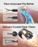 Bebird Earsight Plus Ear Wax Removal Tool Camera, Ear Cleaner with Flexible Wireless Ear Camera Otoscope, Painless Visual Ear Pick Tweezers Wax Remover, Portable Ear Cleaning Kit for Adults/Kids - 2