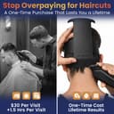 Self Haircut Kit for Men | 2Pcs SelfCut Guide for Men: Neckline Shaving Template & Fade Guide | Adjustable Size Hair Fade Tool & Stable Neckline Template | Hair Cut for Kids & Seniors - 5