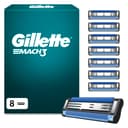 Gillette Mach3 Lames de rasage pour homme - 20 lames de rechange Gillette originales pour homme avec bandes coulissantes pour un glissement en douceur et revêtement de la lame - 1