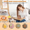 Aeelike Crochet Blocking Board and Pins, Folding Blocking Board for Crochet, 22.5inch Extra Large Foldable Crochet Blocking Board with 40pcs x 15cm Pins for Granny Squares & Knitting Projects - 6