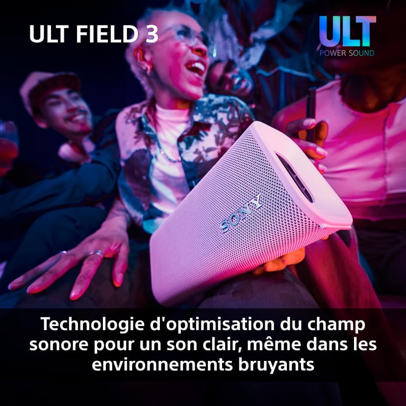 Sony ULT FIELD 3 - Portable Bluetooth Speaker with ULT POWER SOUND, 24hr Battery, IP67, Waterproof, Dustproof, Shockproof, Detachable Shoulder Strap, Compact - Forest Gray - 8